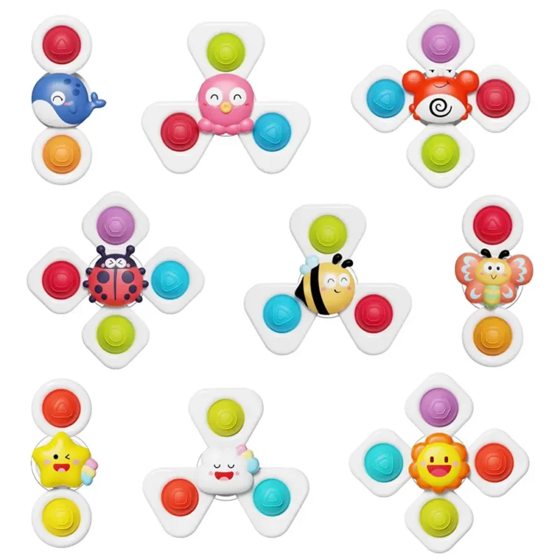 Cartoon spinning toy insect ocean-themed bath toy stress relief toy