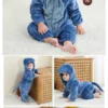 Cartoon Flannel Baby Rompers Unicorn Rabbit Dinosaur Pajamas Cotton Baby Boy Girls Animal Costume Baby Jumpsuit Kigurumi Outfits