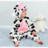 Cartoon Flannel Baby Rompers Unicorn Rabbit Dinosaur Pajamas Cotton Baby Boy Girls Animal Costume Baby Jumpsuit Kigurumi Outfits