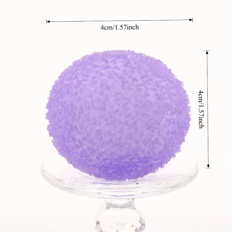 Ice Ball Maltose Squishy Toys Blue Mochi Sensory Fidgets Toy Simulated Transparent Anti Stress Slow-rebound Decompression Toy