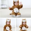 Cartoon Flannel Baby Rompers Unicorn Rabbit Dinosaur Pajamas Cotton Baby Boy Girls Animal Costume Baby Jumpsuit Kigurumi Outfits