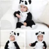 Cartoon Flannel Baby Rompers Unicorn Rabbit Dinosaur Pajamas Cotton Baby Boy Girls Animal Costume Baby Jumpsuit Kigurumi Outfits