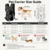 Pet Carrier Backpack for Dogs Cat Thickened Sponge Pet Front Dog Carrier Backpacks Portable Puppy Transportation Dog Bags