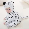 Cartoon Flannel Baby Rompers Unicorn Rabbit Dinosaur Pajamas Cotton Baby Boy Girls Animal Costume Baby Jumpsuit Kigurumi Outfits