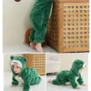 Cartoon Flannel Baby Rompers Unicorn Rabbit Dinosaur Pajamas Cotton Baby Boy Girls Animal Costume Baby Jumpsuit Kigurumi Outfits